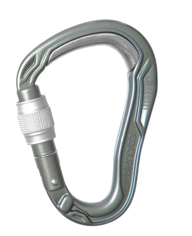 Edelrid HMS Bulletproof Screwgate slate Carabiner (EDL737250006630)