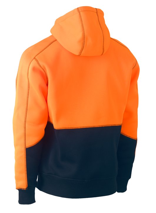 Bisley Hi Vis Fleece Hoodie Pullover