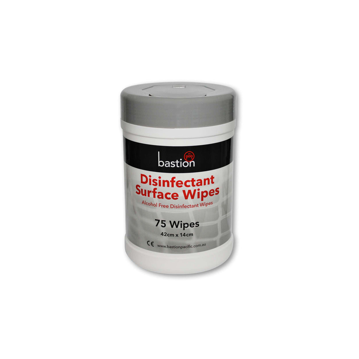 Bastion Disinfectant Surface Wipes, 75 Sheets, 42cm x 14cm (Carton of 12)
