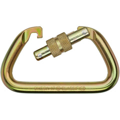 Omega Standard D 1/2" Steel NFPA Screw-Lok Carabiner