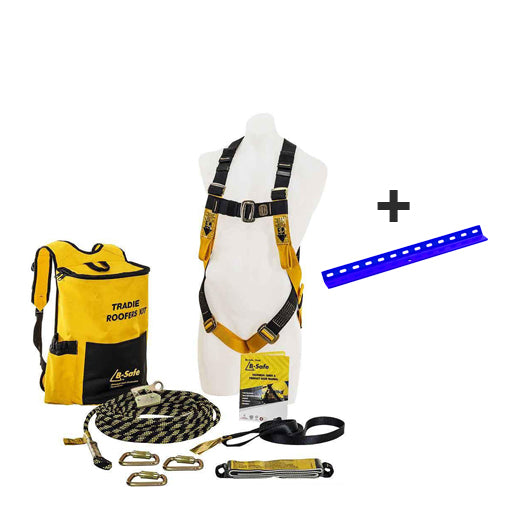 Beaver Tradies Roofers Safety Kit with Roof Anchor B-Safe Roofing