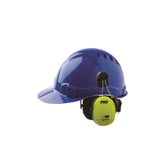 ProChoice V6 Hard Hat Vented Blue (HHV6-B) with Python Earmuffs (HHEMPYTS)