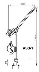 IKAR Fall Arrest Davit Arm Hoist Crane Stainless Steel (AASS-1)