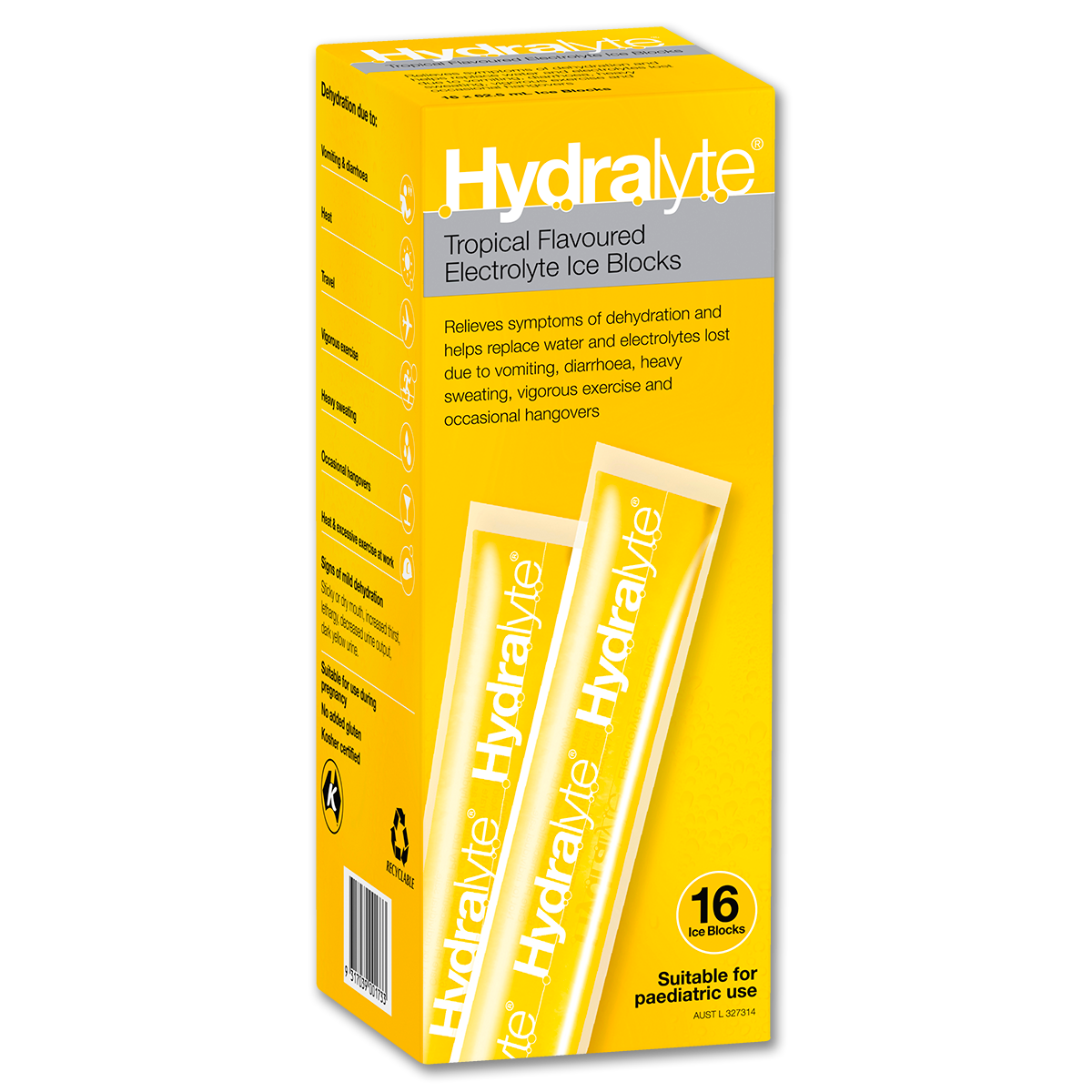 Hydralyte Ice Blocks (Pack of 16)