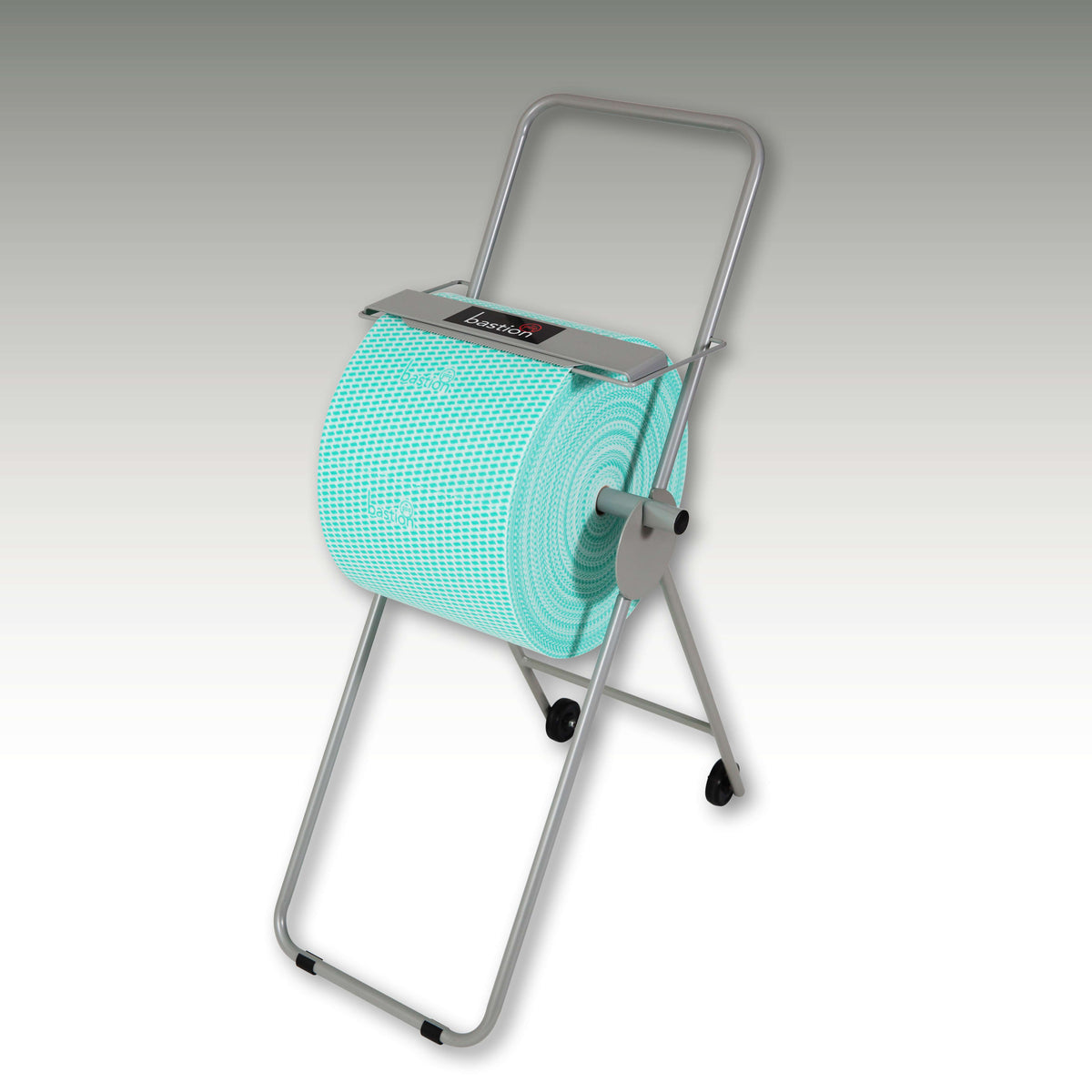 Bastion Wipes Roll Stand - Grey - With Wheels - Size  (Carton of 1)