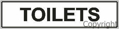 TOILETS VINYL 200x450mm