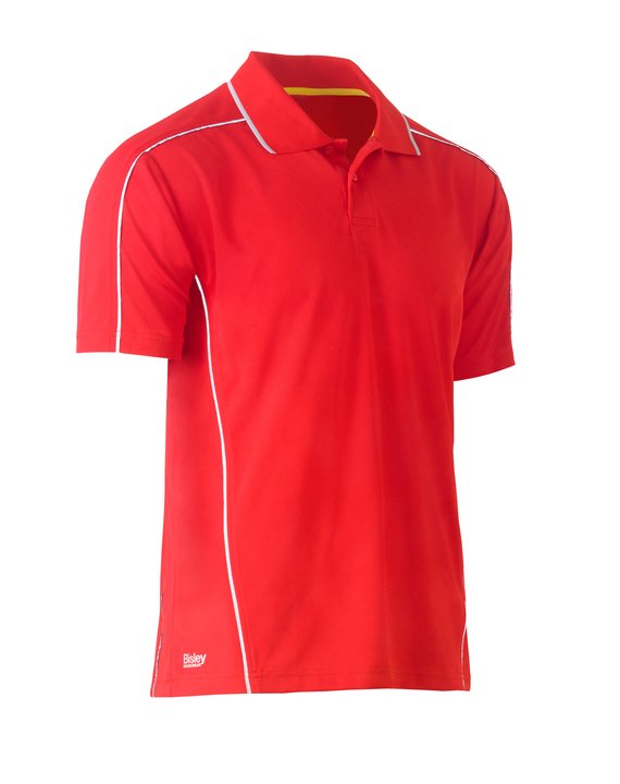 Bisley Cool Mesh Polo with Reflective Piping