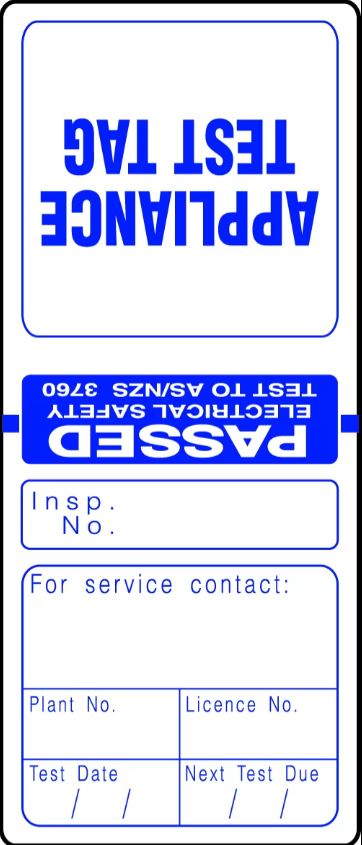 Blue Electrical Test Tags (Pkt 100) (ETG-BLU)