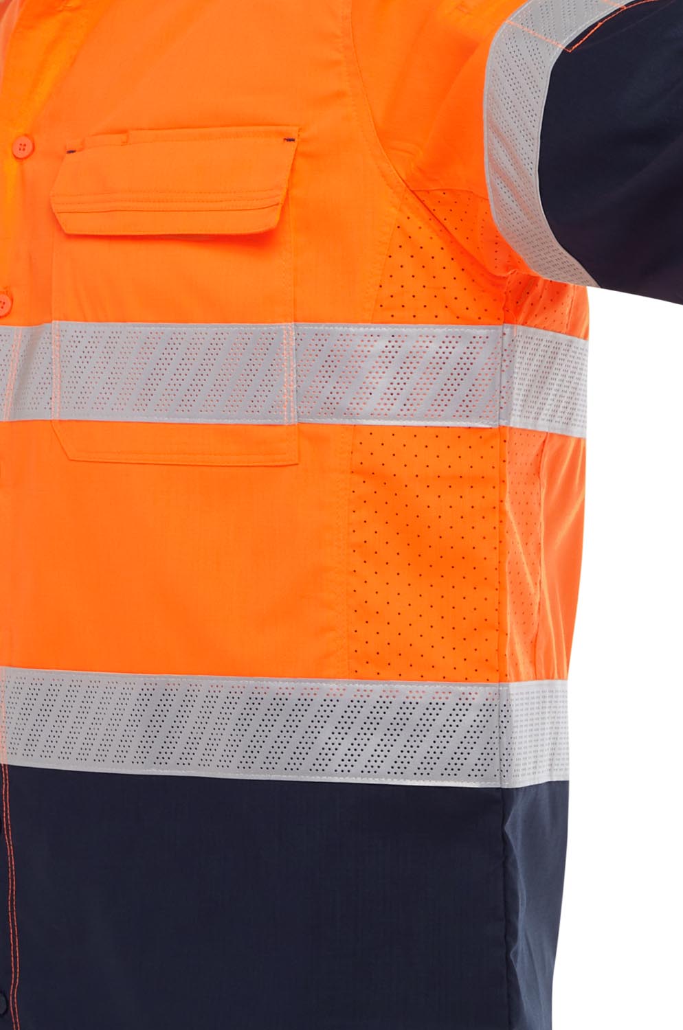 Bisley X Airflow Hi Vis Taped Stretch Ripstop Shirt
