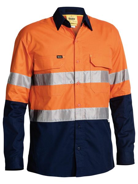 Bisley X Airflow Taped Hi Vis Ripstop Shirt