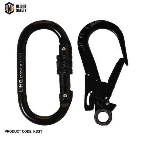 LINQ Elite Double Leg Shock Absorbing Webbing Lanyard