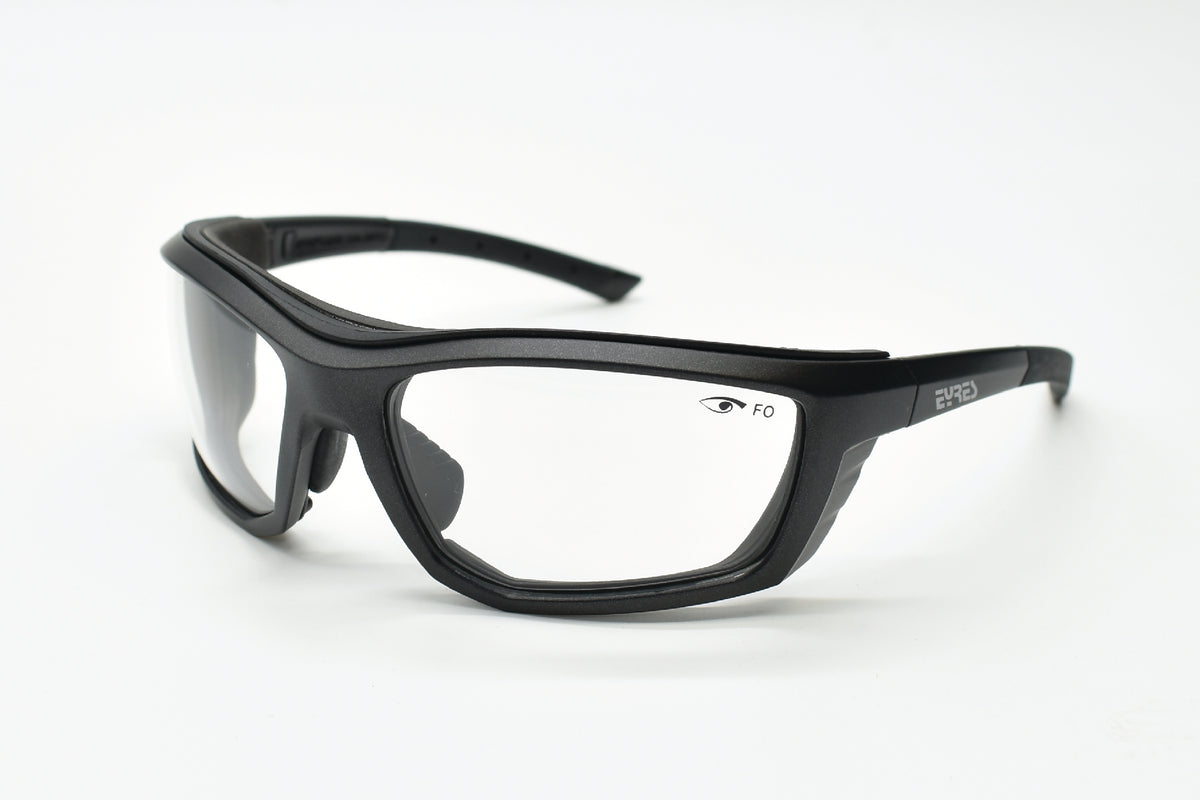 EYRES EDGE With Foam Matt Charcoat Grey Frame Clear AF & AS Lens