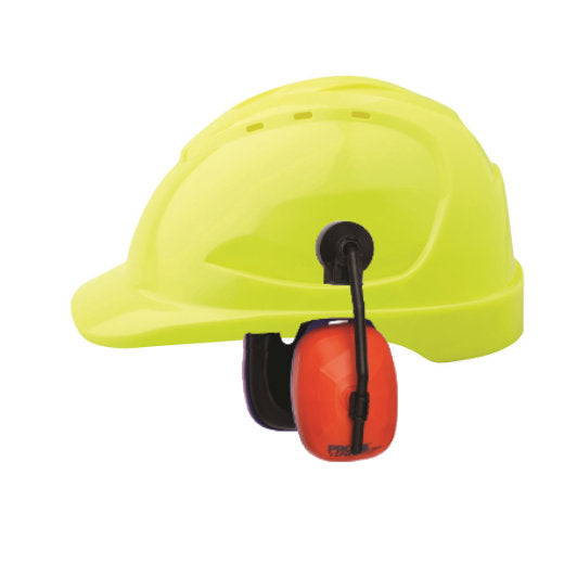 ProChoice V9 Hard Hat Vented Fluro Yellow (HHV9-FY) with Viper Earmuffs (HHEM)