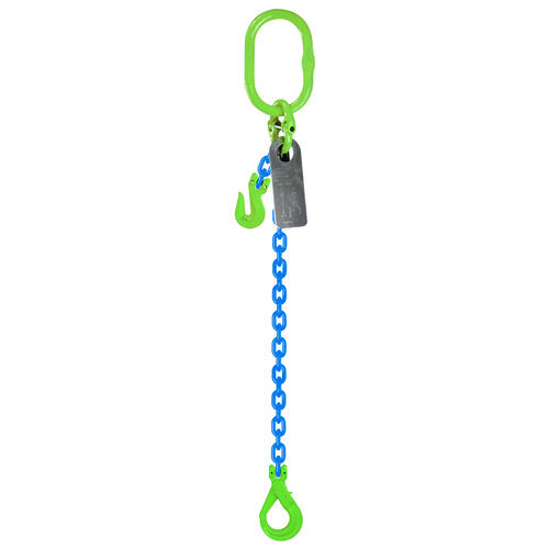 Austlift Grade 100 Chain Sling 13mm 1leg Effective Length C/W Clevis Type Grab Shortner And Clevis Self Locking Hook Tested