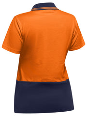 Bisley Women's Hi Vis V-Neck Polo (BKL1234)
