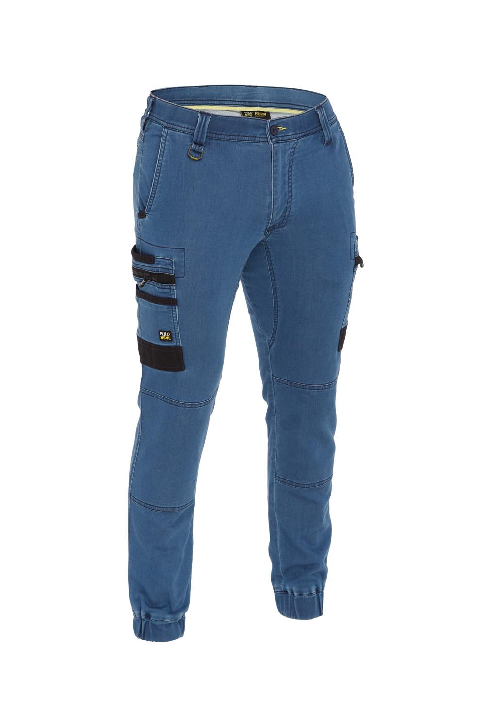 Bisley Flx and Move Stretch Denim Cargo Cuffed Pants
