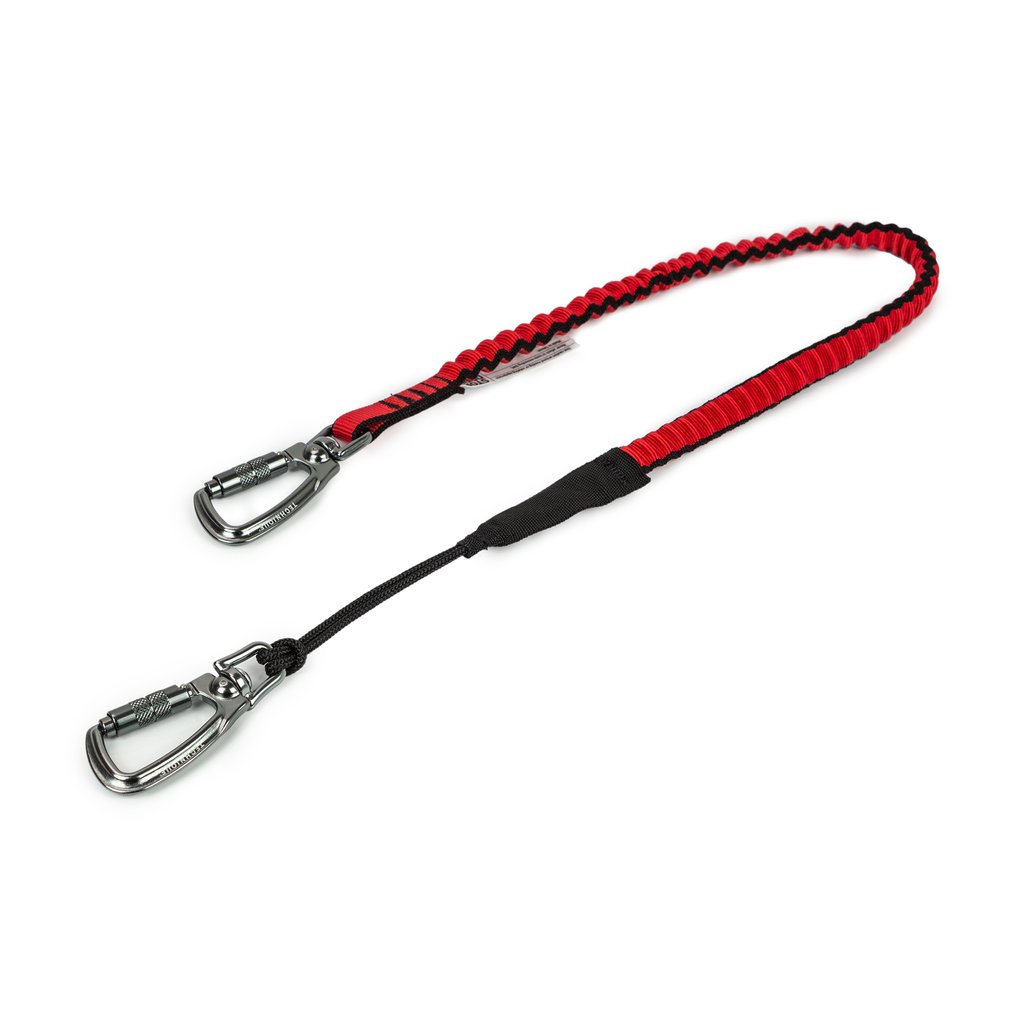GRIPPS Bungee Tether Two Dual-Action Swivel Carabiners - 7kg/15lb