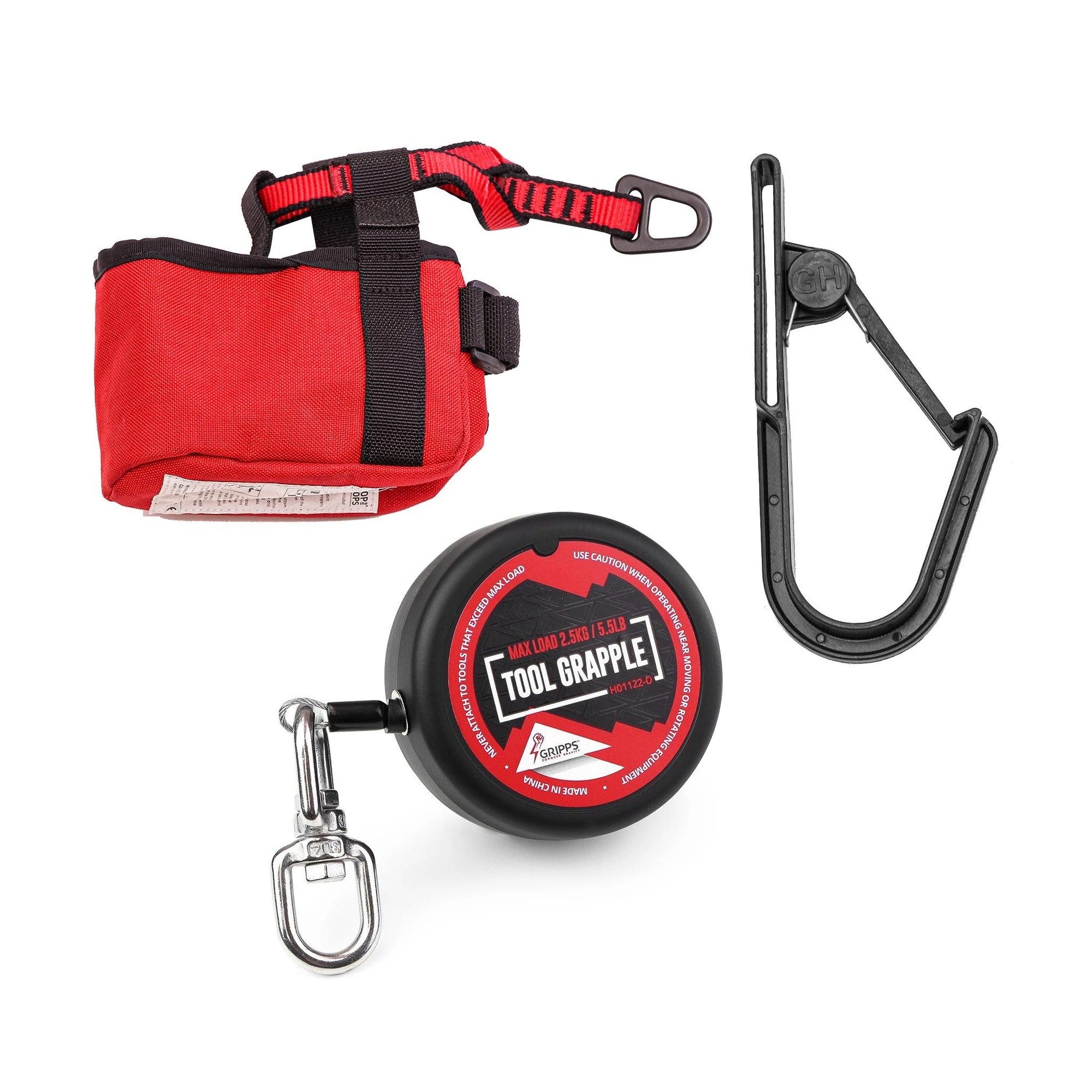 GRIPPS Battery Catch Holster Belt Retractor Kit