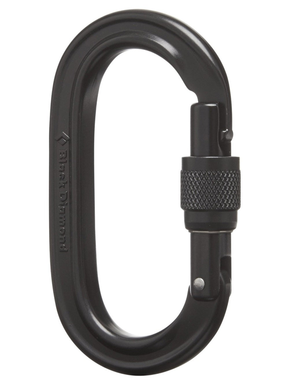 Black Diamond Oval Screwgate 23kN Carabiner BLACK