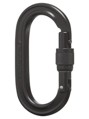 Black Diamond Oval Screwgate 23kN Carabiner BLACK