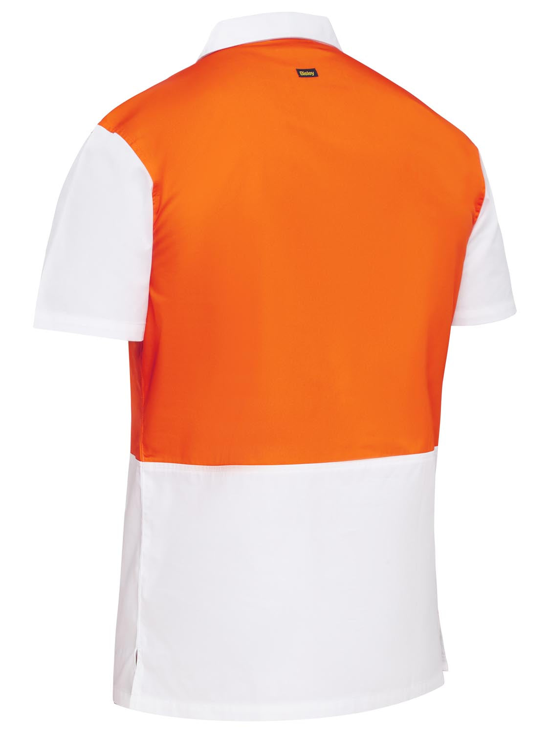 Bisley Two Tone Hi Vis V-Neck Short Sleeve Shirt