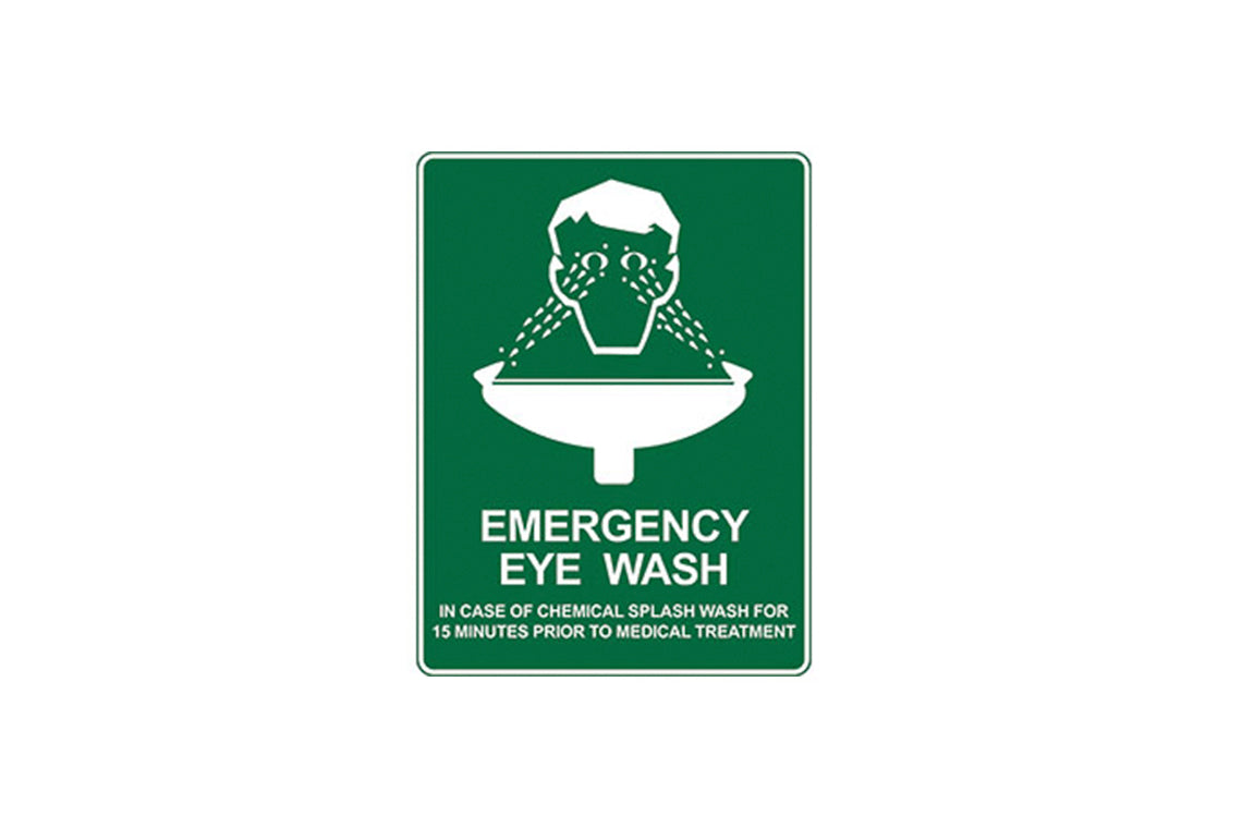 Enware 450x300 Vinyl Emergency Eye Wash Sign