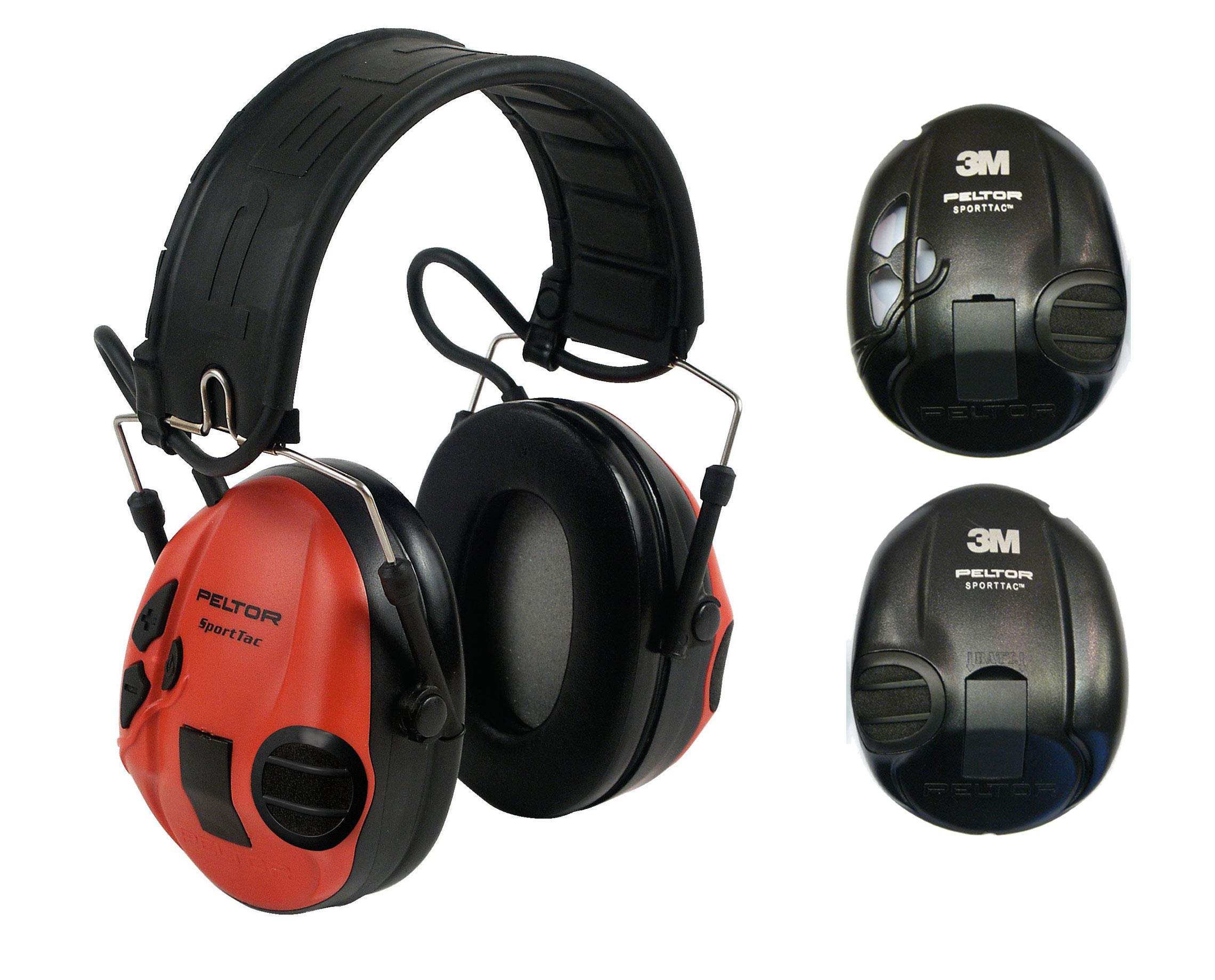 3M PELTOR Red/Black SportTac Hearing Protector Class 4 26dB Foldable (MT16H210F-478-RD)