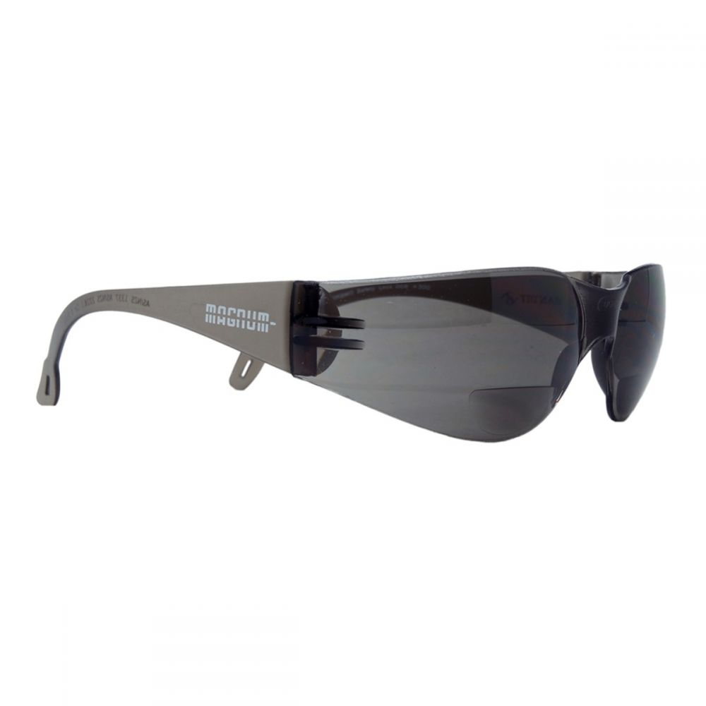 Magnum Safety Glasses - Bifocal Smoke Lens (+1.50)