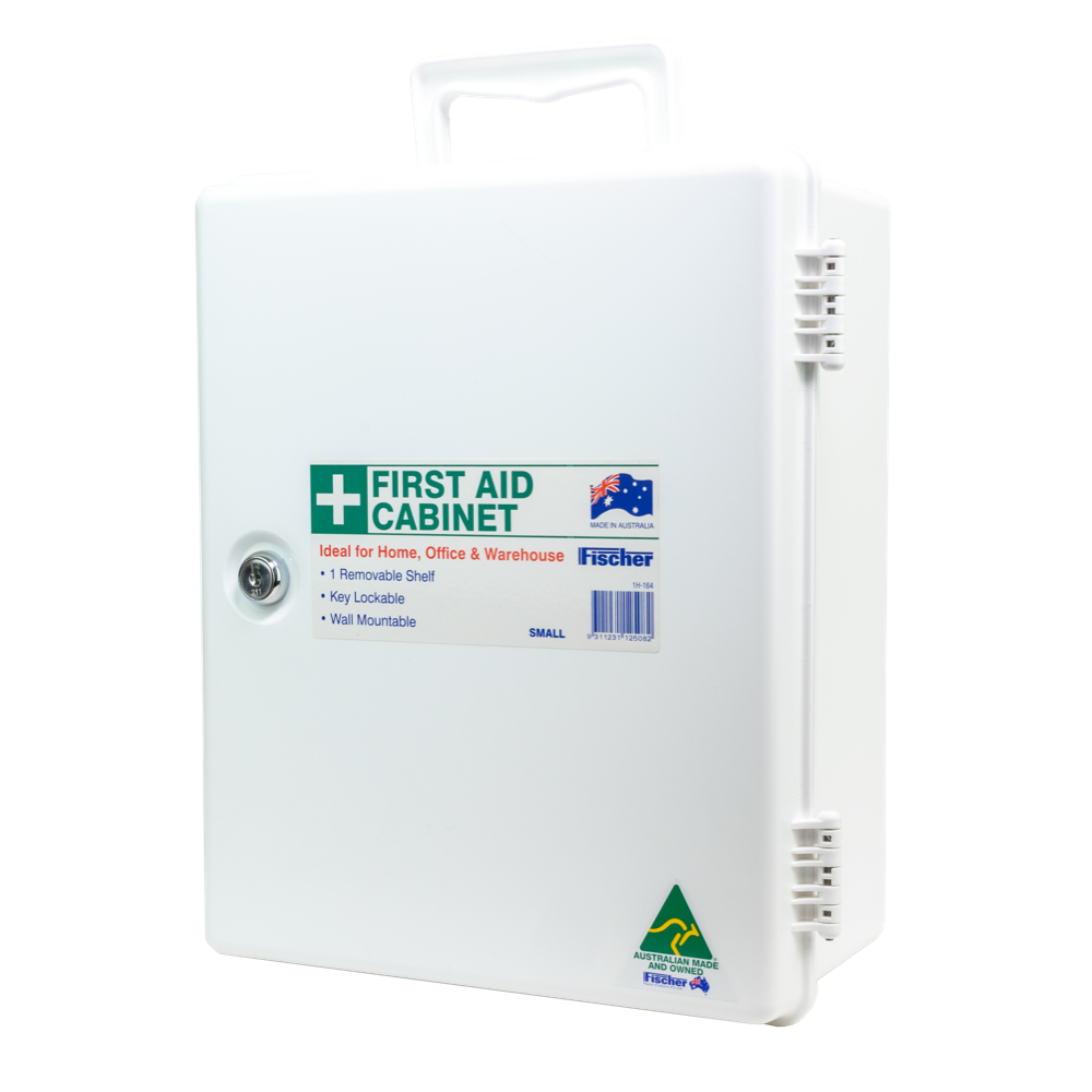 Aero Healthcare AEROCASE Small White Plastic Cabinet with Key Latch 26 x 32 x 14cm