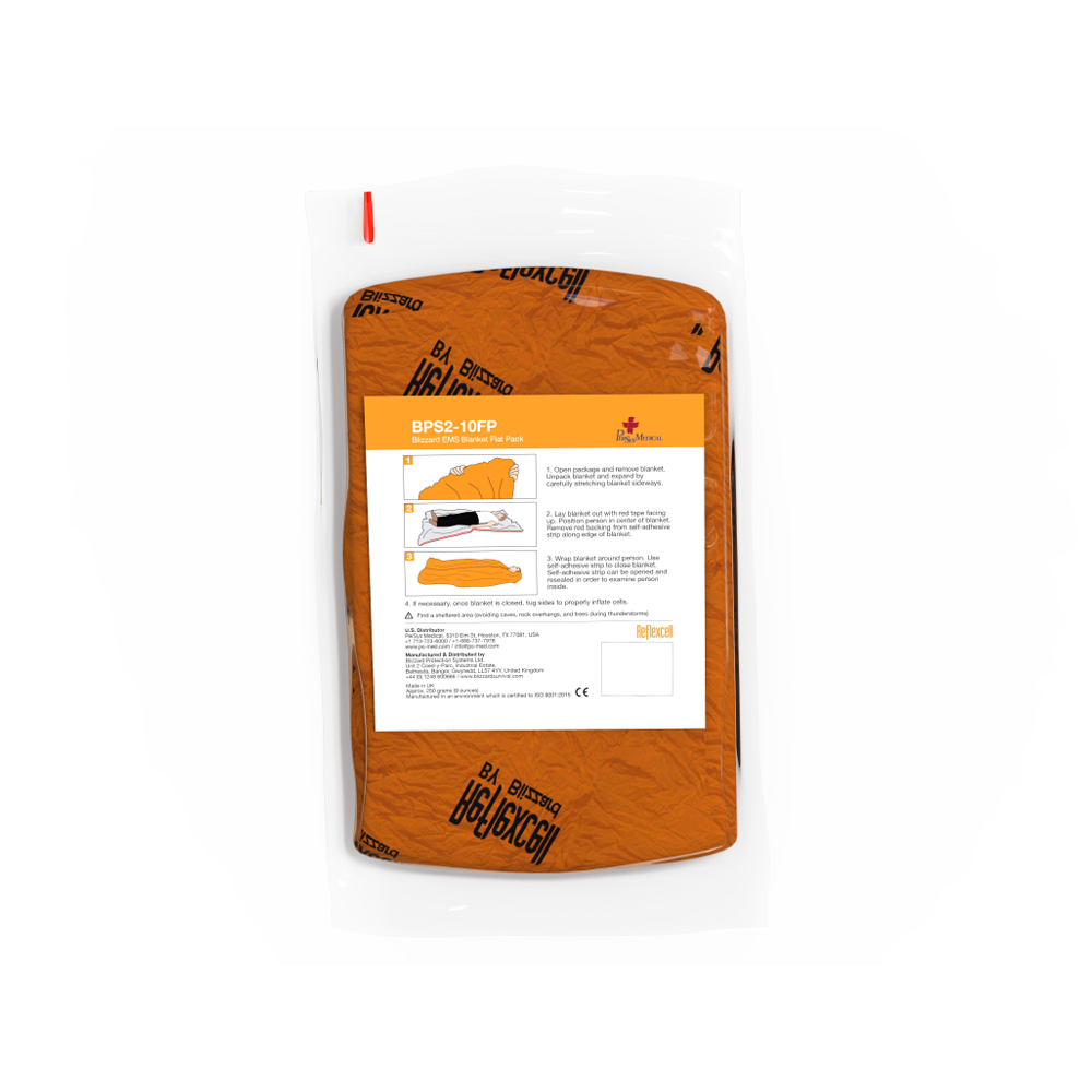 Aero Healthcare BLIZZARD Orange EMS Trauma Blanket 230 x 196cm