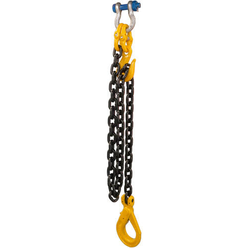 Austlift G80 10mm Chain x 1.5M C/W Clevis Self Locking Hook and Shackle