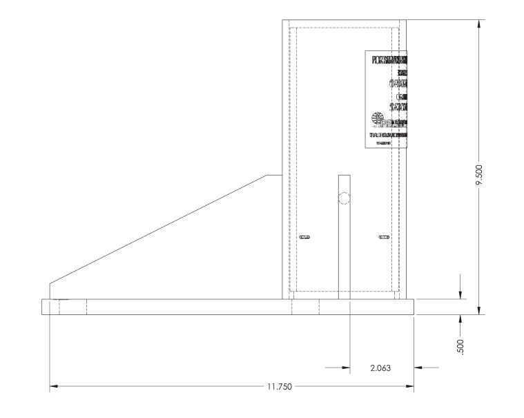 Floor mounted base plate/sleeve Carbon Steel