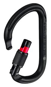 Petzl Tactical Black VULCAN Steel Screw-Lock Carabiner (M73SLN)