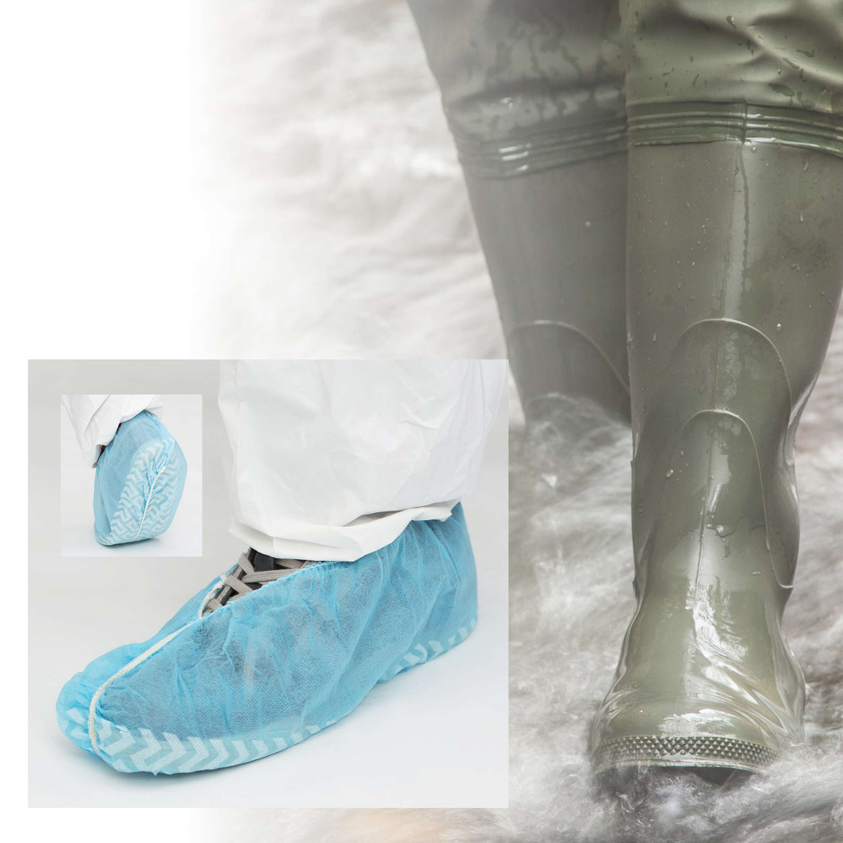 Bastion Polypropylene Shoe Cover - Blue (Carton of 1000)