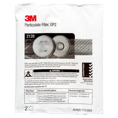 3M GP2 Particulate, Ozone & Nuisance Level OV/AG Disc Filter Pk-10