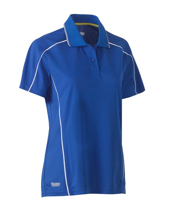 Bisley Women's Cool Mesh Polo with Reflective Piping