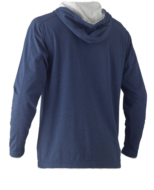 Bisley Flex & Move Cotton Rich Hoodie Long Sleeve Tee