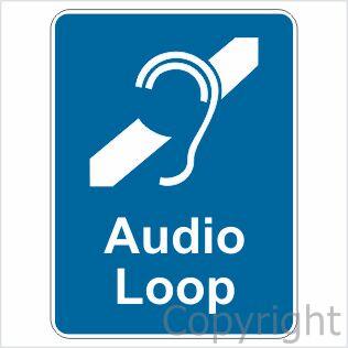 AUDIO LOOP 150x225mm Self Stick Vinyl