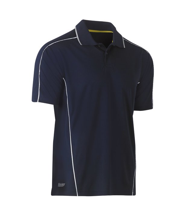 Bisley Cool Mesh Polo with Reflective Piping