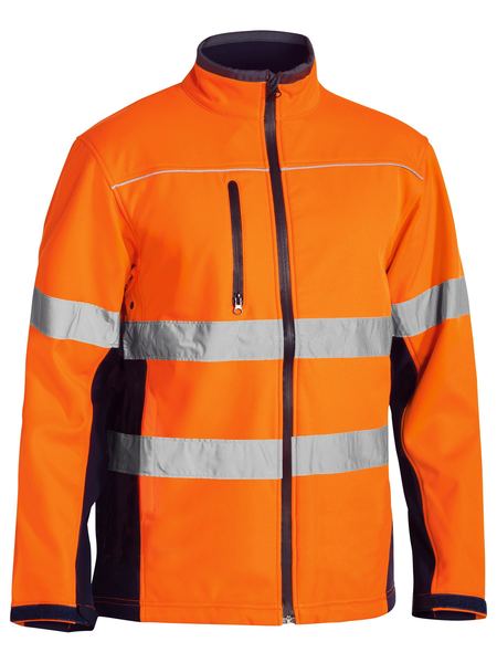 Bisley Taped Hi Vis Soft Shell Jacket