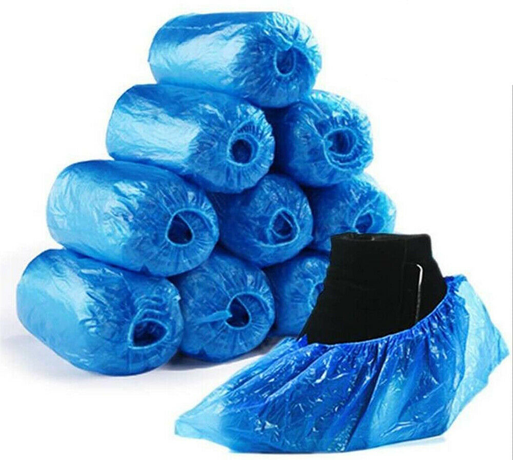 Plastic Boot Covers Disposable Overshoes-Pk100