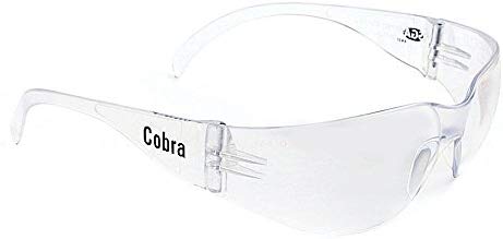 Hard Coated Clear Safety Specs COBRA 12SCC