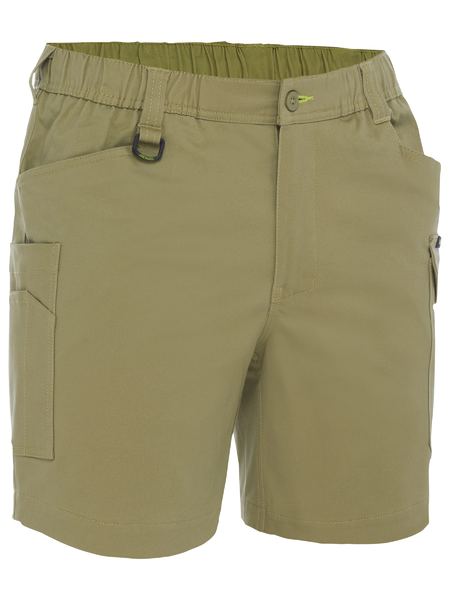 Bisley Stretch Cotton Elastic Waist Cargo Short