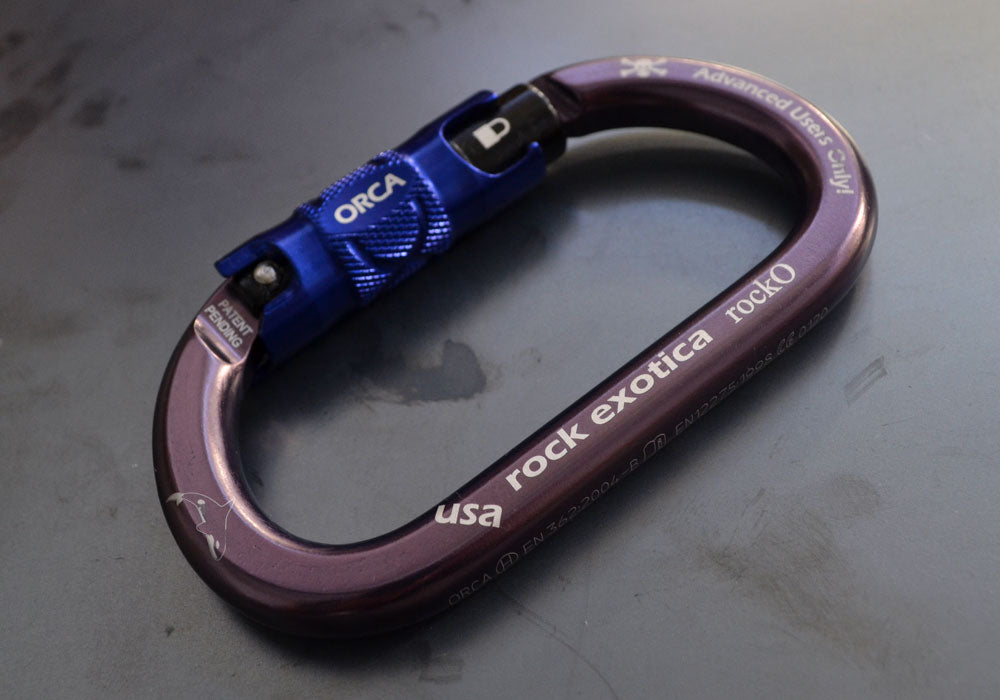 Rock Exotica rockO ORCA-Lock  Carabiner - 24Kn (C3 O)