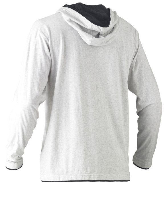 Bisley Flex & Move Cotton Rich Hoodie Long Sleeve Tee