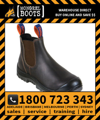 Size 9.5 Mongrel Claret Oil Kip Premium Elastic Sided Boot w/ Scuff Cap (545030)