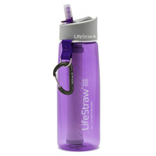 LifeStraw Go 2-Stage Filtration PURPLE 650mL Bottle (LSGO-PP)