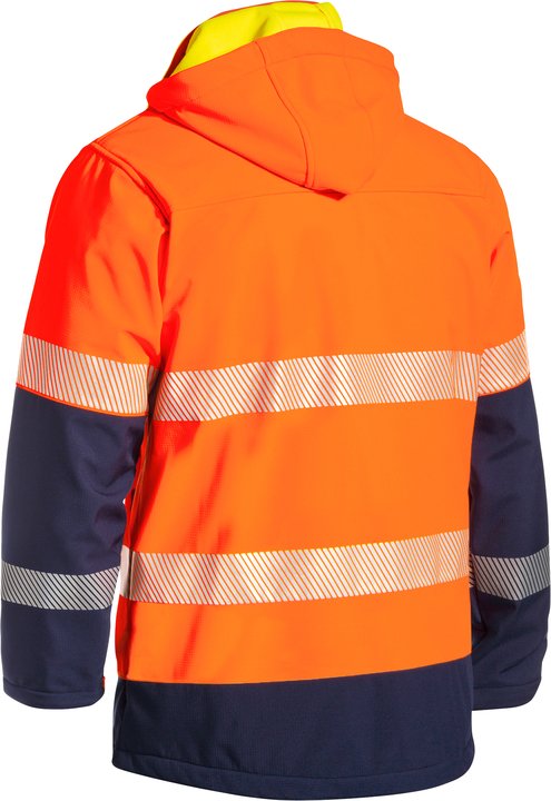 Bisley Taped Hi Vis Ripstop Bonded Fleece Jacket