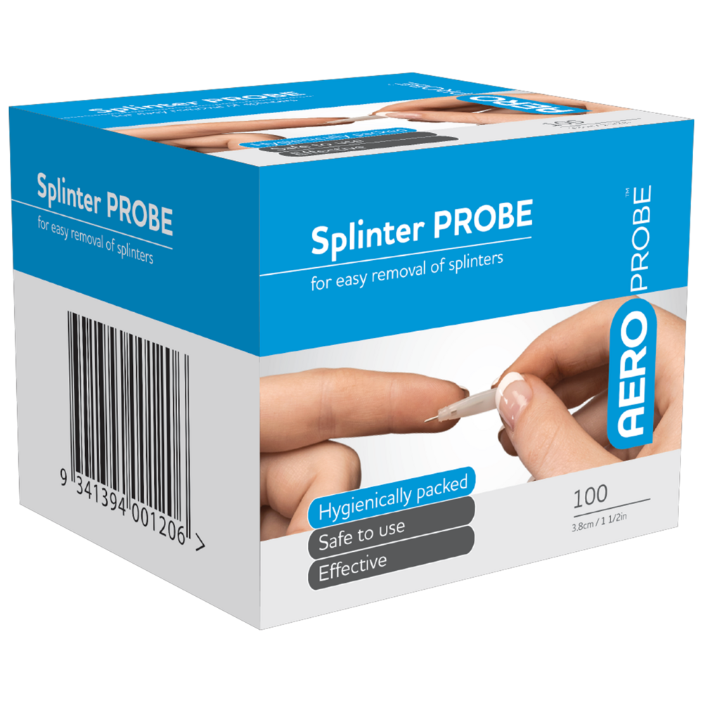 Aero Healthcare AEROPROBE Splinter Probes 3.7cm Box/100
