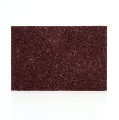 3M Scotch-Brite Production Hand Pad 8447 Perforated Maroon Grade Aluminium Oxide Very Fine 230mm x 150mm (61500136686)